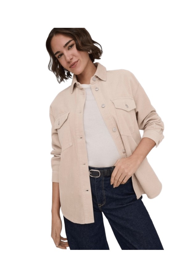 ONLTIGGY L/S CORD SHACKET PNT NOOS
