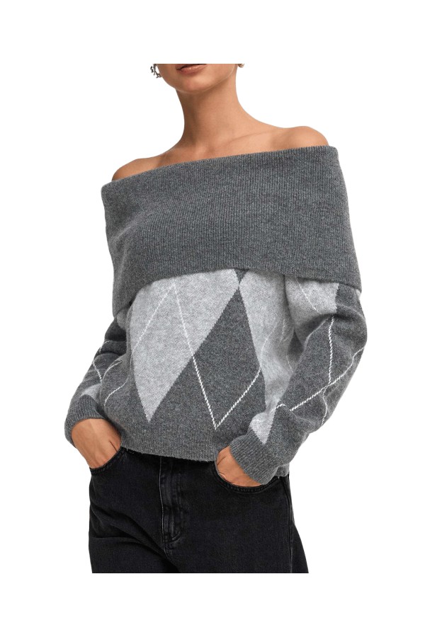 ONLALIVIA LS OFF SHOULDER KNT